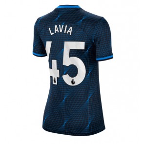 Lacne Ženy Futbalové dres Chelsea Romeo Lavia #45 2023-24 Krátky Rukáv - Preč